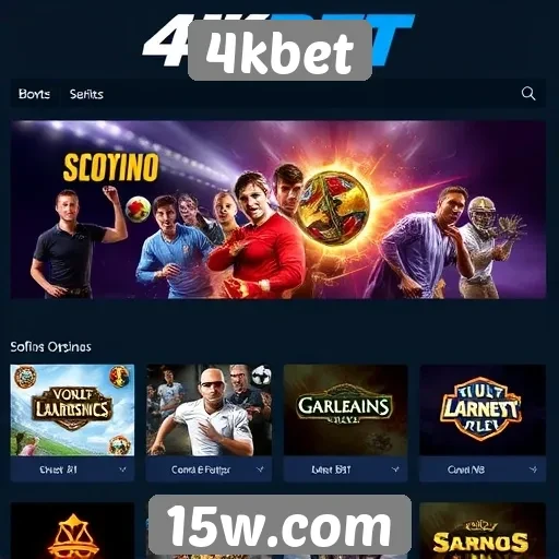 Avaliação da variedade de jogos no site 4kbet